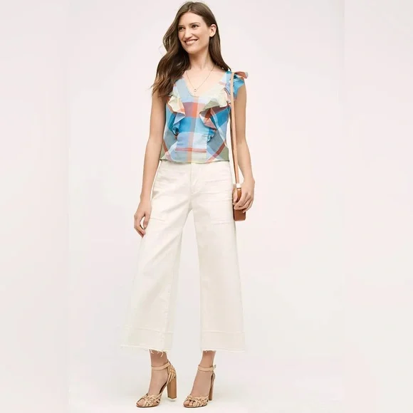 Anthropologie Maeve Drive-In‎ Plaid Tank - Picture 3 of 10